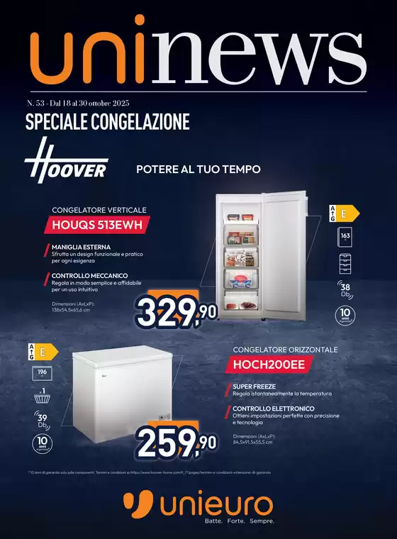 Volantino Unieuro | Speciale Congelazione da Unieuro! | 2025-10-18T00:00:00.000Z - 2025-10-30T00:00:00.000Z