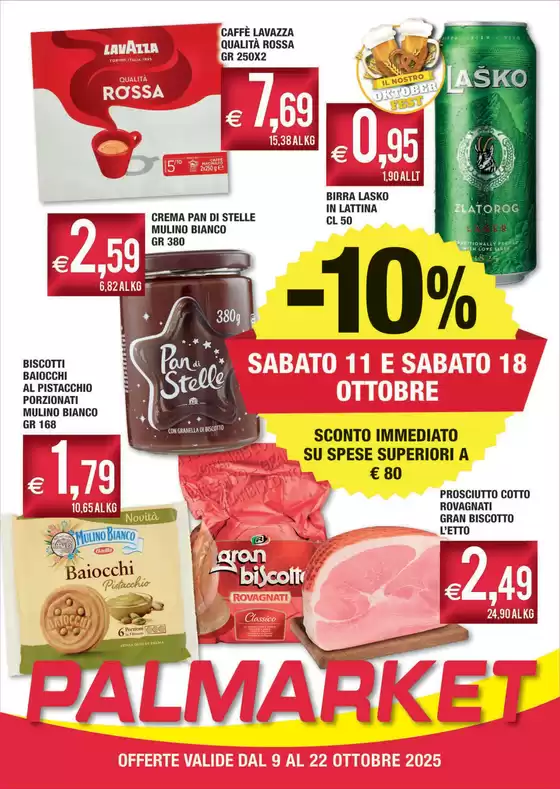 Volantino Palmarket a Milazzo | Offerte | 2025-10-09T00:00:00.000Z - 2025-10-22T00:00:00.000Z