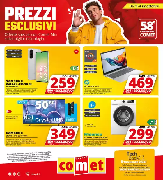 Volantino Comet a Alzano Lombardo | Prezzi esclusivi da Comet! | 2025-10-09T00:00:00.000Z - 2025-10-22T00:00:00.000Z