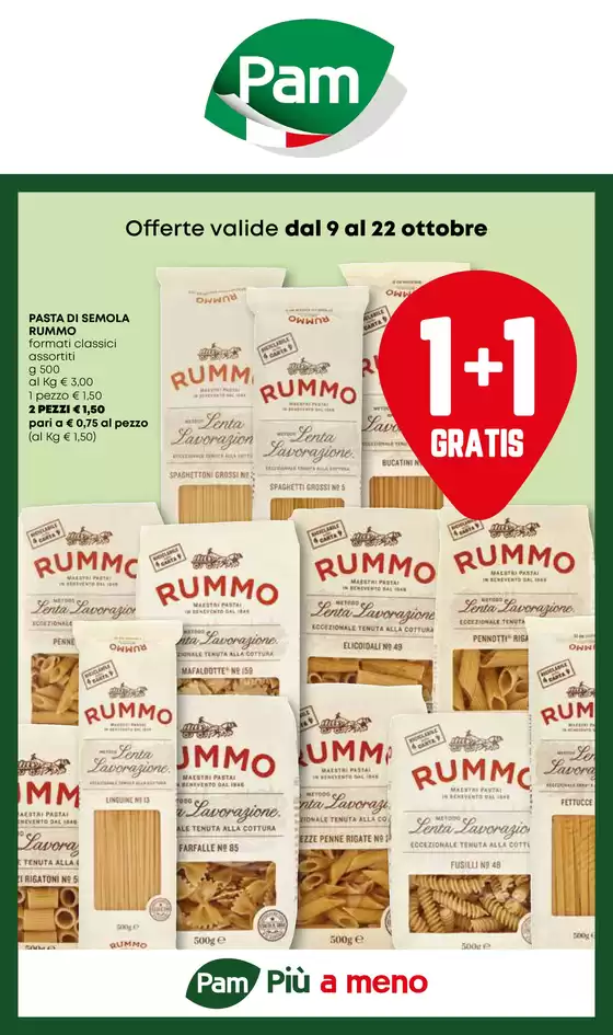 Volantino Pam a San Daniele del Friuli | Offerte valide dal 9 al 22 Ottobre | 2025-10-09T00:00:00.000Z - 2025-10-22T00:00:00.000Z