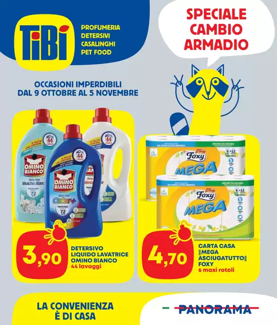 Volantino Panorama a Roma | La Convenienza è di Casa | 2025-10-09T00:00:00.000Z - 2025-11-05T00:00:00.000Z