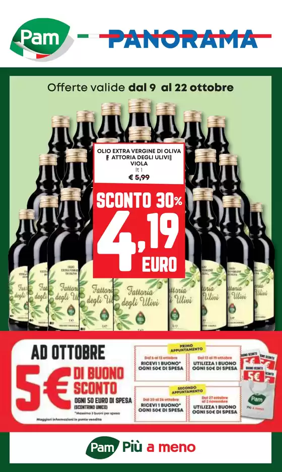 Volantino Pam a Fosdinovo | Offerte valide dal 9 al 22 Ottobre | 2025-10-09T00:00:00.000Z - 2025-10-22T00:00:00.000Z