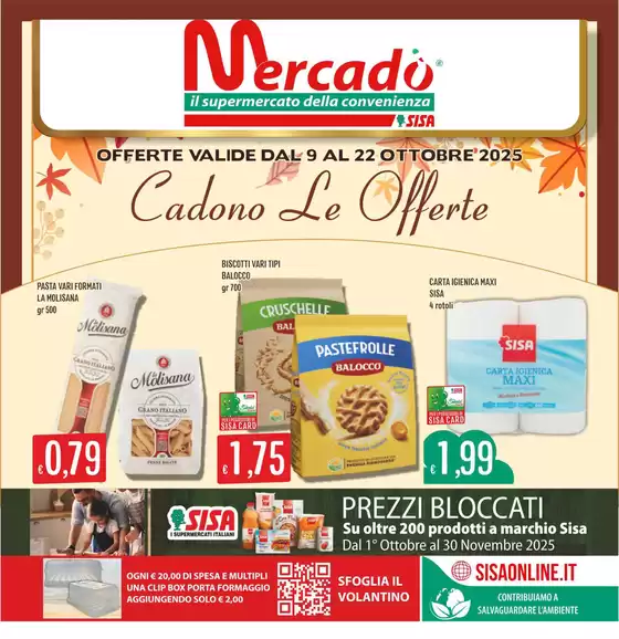 Volantino Mercadò a Spresiano | Cadono le offerte | 2025-10-09T00:00:00.000Z - 2025-10-22T00:00:00.000Z
