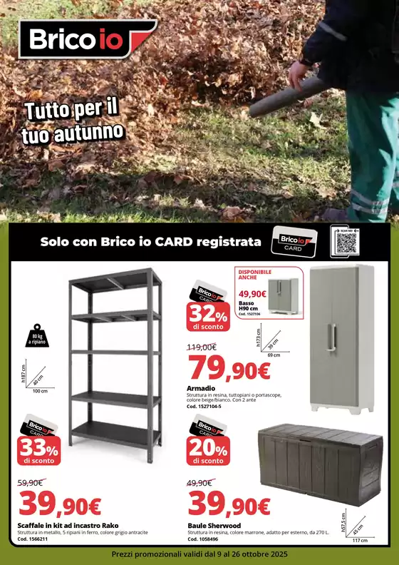 Volantino Bricoio a Primaluna | Tutto per il tuo autunno | 2025-10-09T00:00:00.000Z - 2025-10-26T00:00:00.000Z