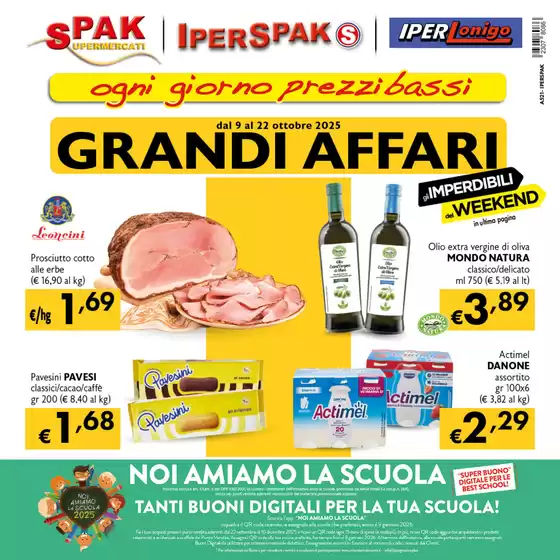 Volantino IperSpak a Spresiano | Grandi affari | 2025-10-09T00:00:00.000Z - 2025-10-22T00:00:00.000Z
