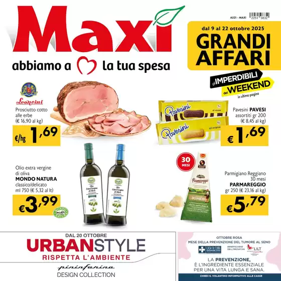 Volantino Maxì a Spresiano | Grandi affari | 2025-10-09T00:00:00.000Z - 2025-10-22T00:00:00.000Z