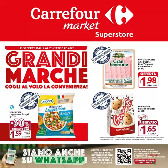 Volantino Carrefour Market Superstore a Assoro | Grandi marche | 2025-10-09T00:00:00.000Z - 2025-10-23T00:00:00.000Z