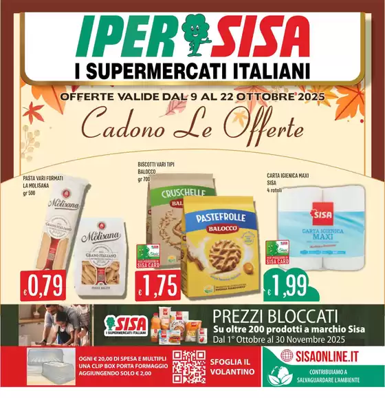 Volantino IperSisa a Assoro | Cadono le offerte | 2025-10-09T00:00:00.000Z - 2025-10-22T00:00:00.000Z