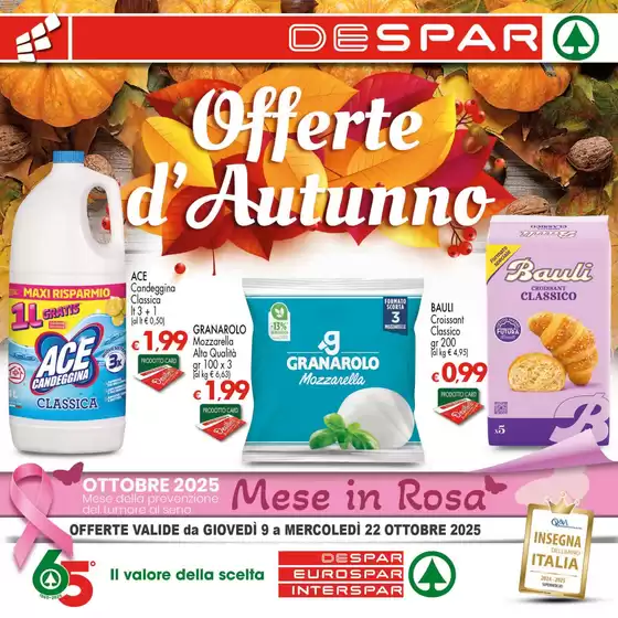 Volantino Despar a Assoro | Offerte d'Autunno | 2025-10-09T00:00:00.000Z - 2025-10-22T00:00:00.000Z