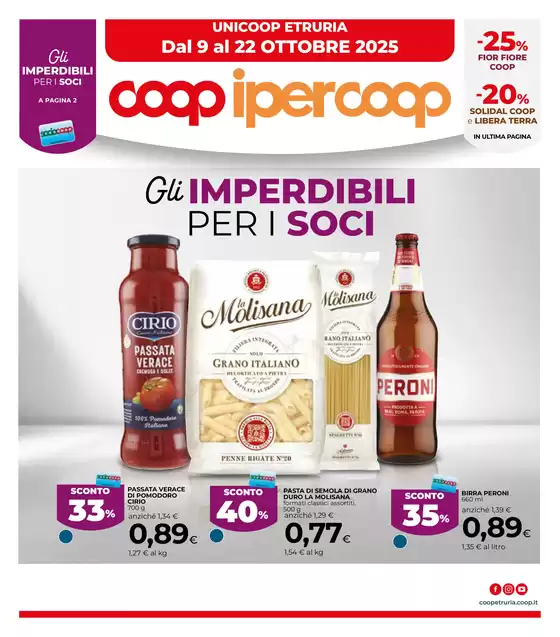 Volantino Coop | Gli IMPERDIBILI PER I SOCI | 2025-10-09T00:00:00.000Z - 2025-10-22T00:00:00.000Z