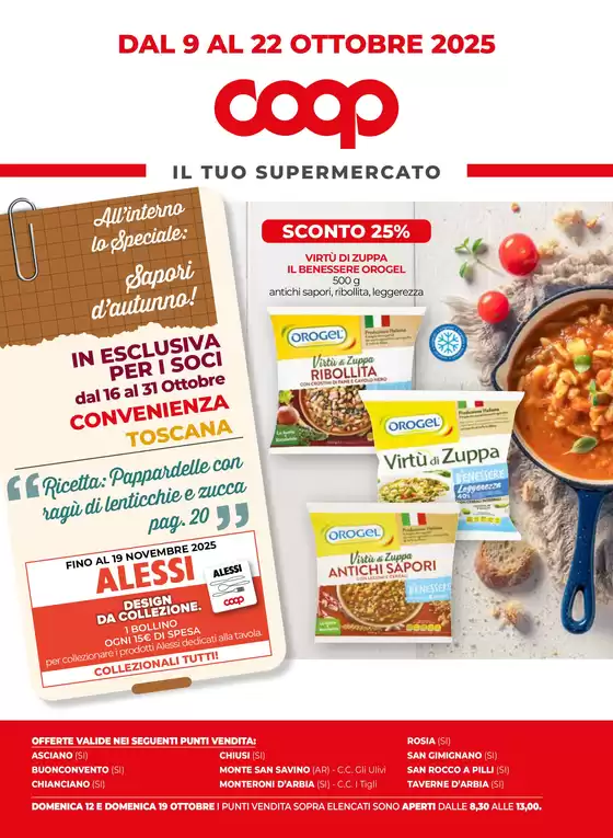 Dal 9 al 22 ottobre 2025