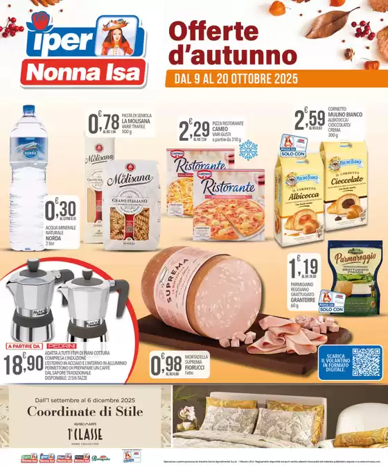 Volantino Iper Nonna Isa a Ozieri | Offerte d'autunno | 2025-10-09T00:00:00.000Z - 2025-10-20T00:00:00.000Z