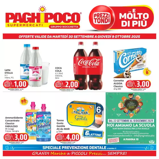 Volantino PaghiPoco a Campobello di Mazara | Prezzi tondi | 2025-10-09T00:00:00.000Z - 2025-10-09T00:00:00.000Z