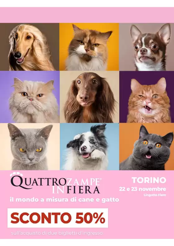 Volantino Quattrozampeinfiera | Evento | 2025-10-20T00:00:00.000Z - 2025-11-23T00:00:00.000Z