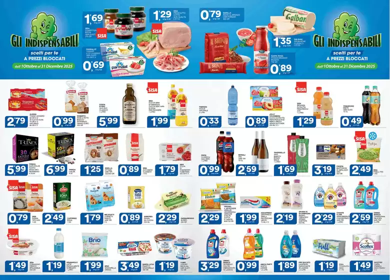 Volantino Sisa a Lavis | Gli indispensabili | 2025-10-09T00:00:00.000Z - 2025-10-31T00:00:00.000Z