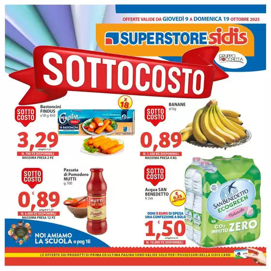 Volantino Sidis a Lavis | Sottocosto | 2025-10-09T00:00:00.000Z - 2025-10-19T00:00:00.000Z