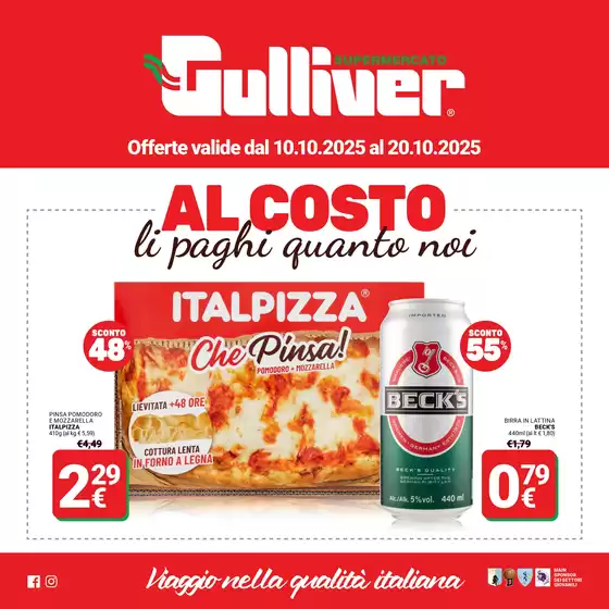 Volantino Gulliver a Alvignano | Al costo | 2025-10-10T00:00:00.000Z - 2025-10-20T00:00:00.000Z