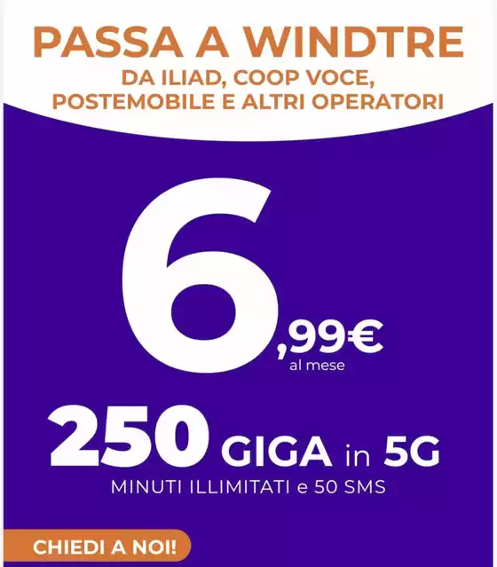 Volantino Mofar Elettrodomestici a Bonate Sopra | Passa a Windtre | 2025-10-10T00:00:00.000Z - 2025-10-31T00:00:00.000Z
