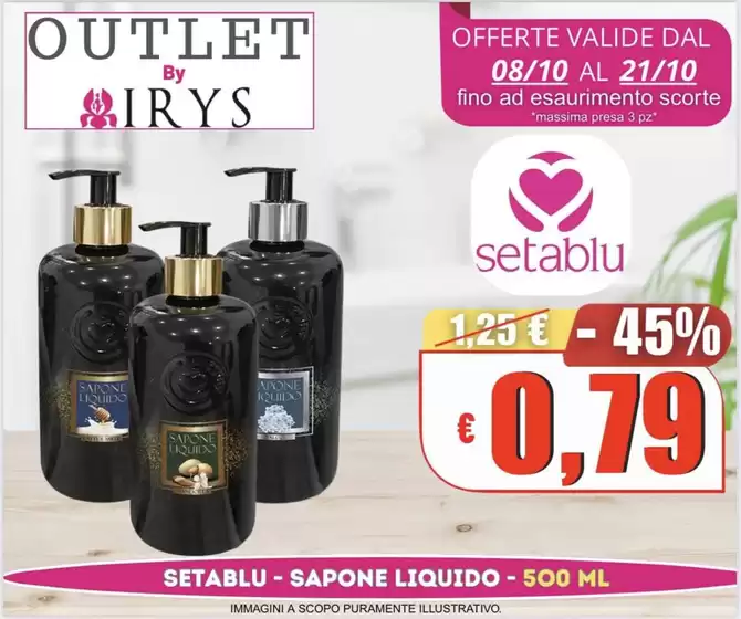 Volantino Irys a Bonate Sopra | Setablu | 2025-10-10T00:00:00.000Z - 2025-10-21T00:00:00.000Z