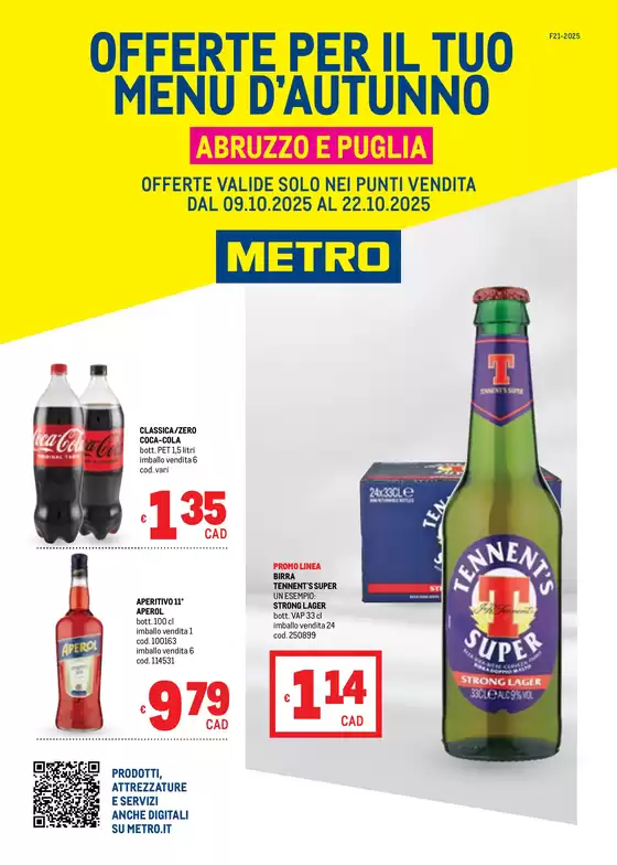 Volantino Metro a Alvignano | Offerte Menù d'Autunno - Area 5 | 2025-10-10T00:00:00.000Z - 2025-10-22T00:00:00.000Z