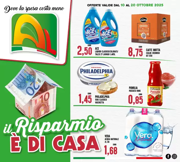 Volantino Al Discount a Bonate Sopra | OFFERTE VALIDE DAL 10 AL 20 ottobre 2025 | 2025-10-10T00:00:00.000Z - 2025-10-20T00:00:00.000Z