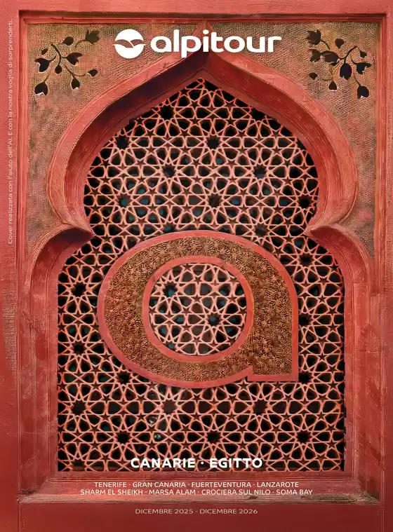 Volantino Alpitour a Rodi Garganico | CANARIE · EGITTO | 2025-12-01T00:00:00.000Z - 2026-12-31T00:00:00.000Z