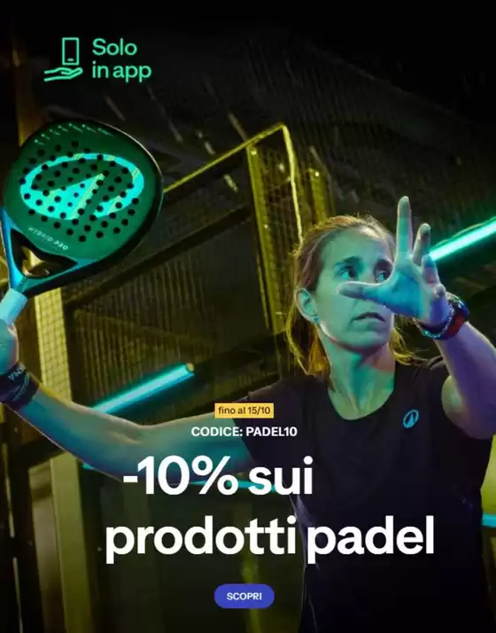 Volantino Decathlon a Portoferraio | -10% sui prodotti padel | 2025-10-10T00:00:00.000Z - 2025-10-15T00:00:00.000Z