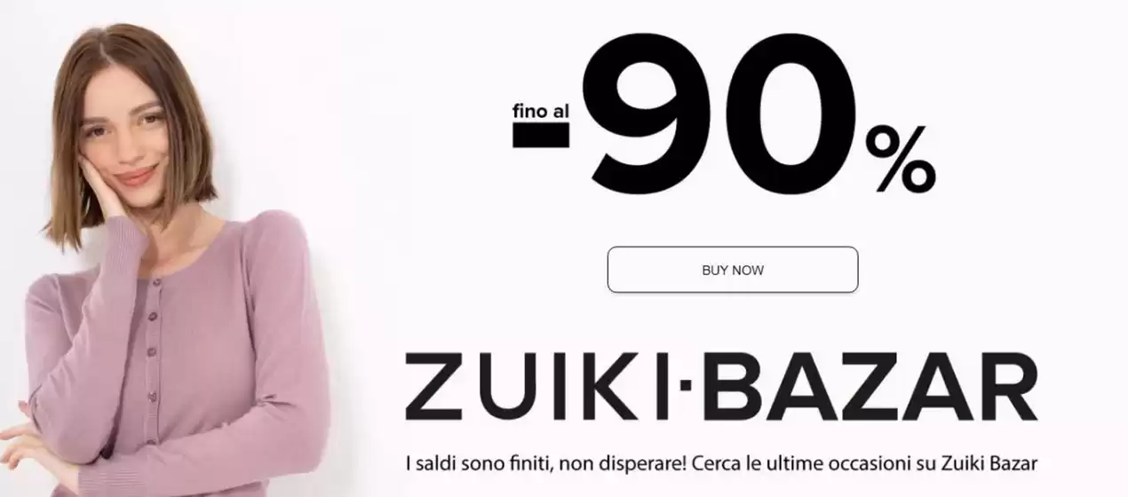 Volantino Zuiki a Sedico | Fino al 90% | 2025-10-10T00:00:00.000Z - 2025-10-31T00:00:00.000Z