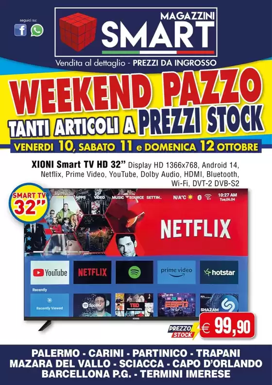 Volantino Magazzini Smart a Laives | Weekend pazzo  | 2025-10-10T00:00:00.000Z - 2025-10-12T00:00:00.000Z