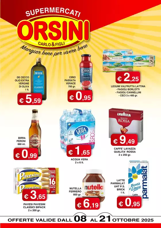 Volantino Orsini Market a Laives | Offerte valide dall 08 al 21 ottobre | 2025-10-10T00:00:00.000Z - 2025-10-21T00:00:00.000Z