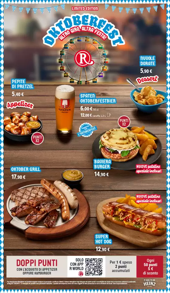 Volantino Roadhouse Restaurant a San Prisco | Oktoberfest altro giro, altra festa! | 2025-10-10T00:00:00.000Z - 2025-10-31T00:00:00.000Z