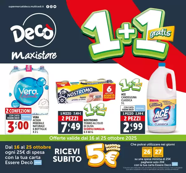 Volantino Decò a Limbiate | 1+1 gratis | 2025-10-16T00:00:00.000Z - 2025-10-25T00:00:00.000Z
