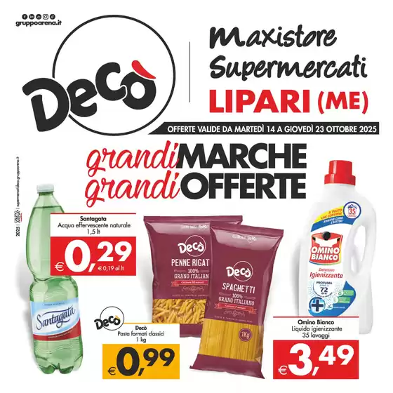 Volantino Decò a Trecastagni | Grandi marche | 2025-10-14T00:00:00.000Z - 2025-10-23T00:00:00.000Z