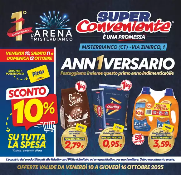 Volantino SuperConveniente a Laives | Anniversario | 2025-10-10T00:00:00.000Z - 2025-10-16T00:00:00.000Z