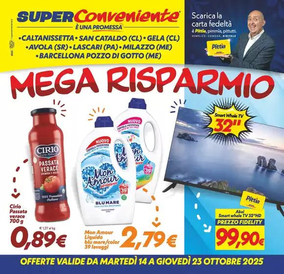 Volantino SuperConveniente a Trecastagni | Mega risparmio | 2025-10-14T00:00:00.000Z - 2025-10-23T00:00:00.000Z