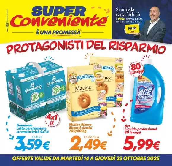 Volantino SuperConveniente a Trecastagni | Protagonisti del risparmio | 2025-10-14T00:00:00.000Z - 2025-10-23T00:00:00.000Z
