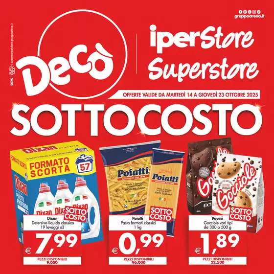 Volantino Decò a Trecastagni | Sottocosto | 2025-10-14T00:00:00.000Z - 2025-10-23T00:00:00.000Z