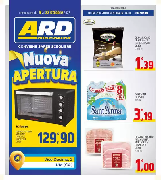 Volantino ARD Discount a Pescina | Nuova apertura | 2025-10-09T00:00:00.000Z - 2025-10-22T00:00:00.000Z