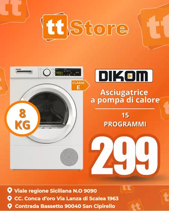 Volantino TT Store a Cesenatico | Asciugatrice a pompa di calore | 2025-10-13T00:00:00.000Z - 2025-10-19T00:00:00.000Z