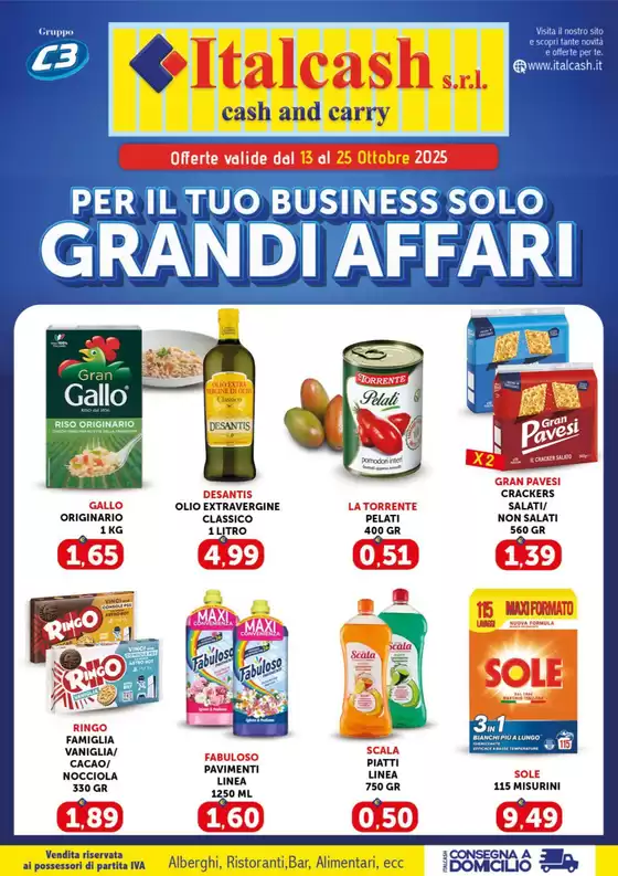 Volantino Italcash a Meana Sardo | Per il tuo business solo grandi affari | 2025-10-13T00:00:00.000Z - 2025-10-25T00:00:00.000Z