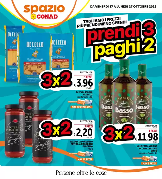 Volantino Spazio Conad a Castelverde | Prendi 3 paghi 2 | 2025-10-17T00:00:00.000Z - 2025-10-27T00:00:00.000Z