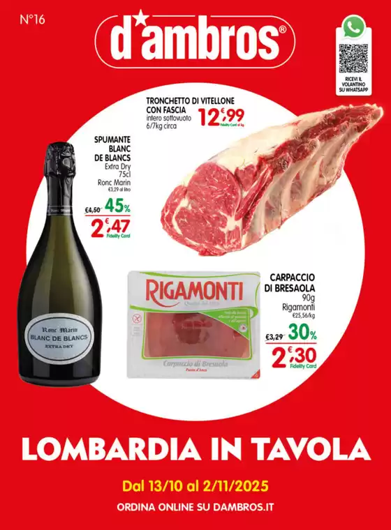 Volantino D'Ambros a Villasalto | Lombardia in tavola | 2025-10-13T00:00:00.000Z - 2025-11-02T00:00:00.000Z