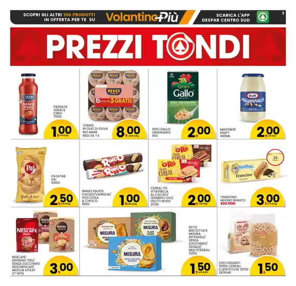 Prezzi tondi