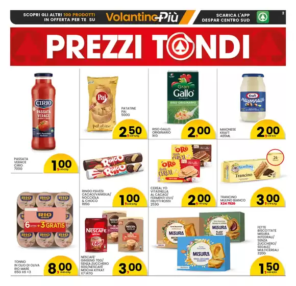 Prezzi tondi