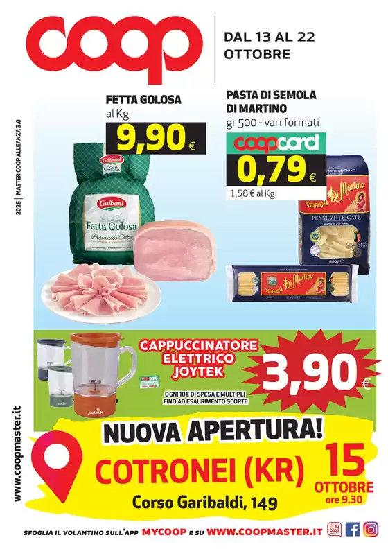 Volantino Coop a Maserada sul Piave | dal 13 AL 22 ottobre | 2025-10-13T00:00:00.000Z - 2025-10-22T00:00:00.000Z