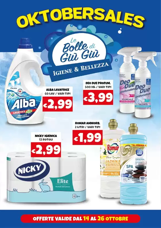 Volantino Le Bolle di Giù Giù | Oktobersales | 2025-10-13T00:00:00.000Z - 2025-10-26T00:00:00.000Z