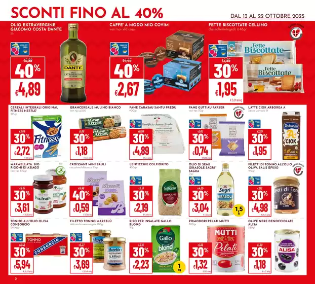Sconti fino al 40%