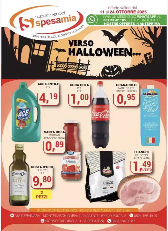 Volantino Supermercati Spesa Mia | Verso halloween | 2025-10-13T00:00:00.000Z - 2025-10-24T00:00:00.000Z