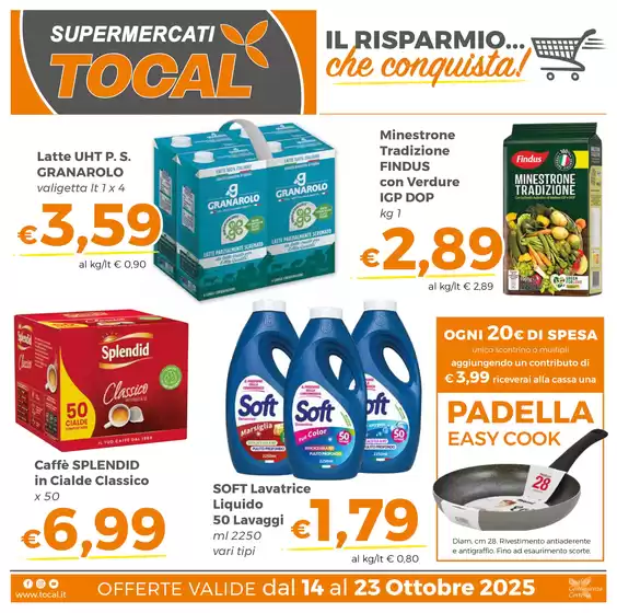 Volantino Tocal  a Bellegra | Offerte valide dal 14 al 23 Ottobre 2025  | 2025-10-14T00:00:00.000Z - 2025-10-23T00:00:00.000Z