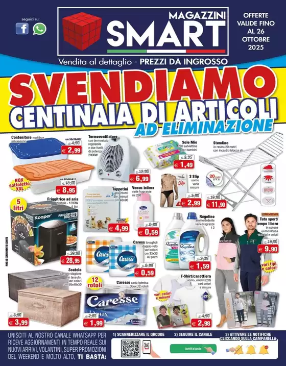 Volantino Magazzini Smart a Bellegra | Svendiamo centinaia di articoli | 2025-10-14T00:00:00.000Z - 2025-10-26T00:00:00.000Z